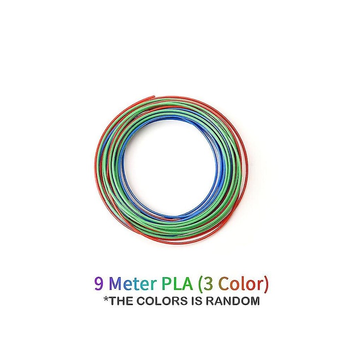 3D писалка, 9 м PLA филамент, множество цветове, регулиране на температурата, регулируема скорост на печат