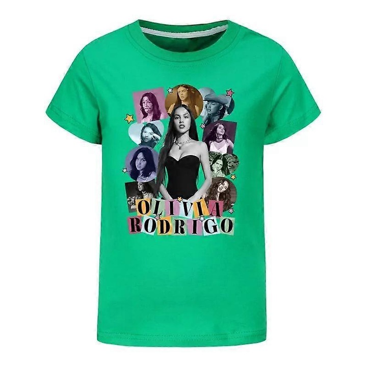 Gyerek pólók, zöld, 100% pamut