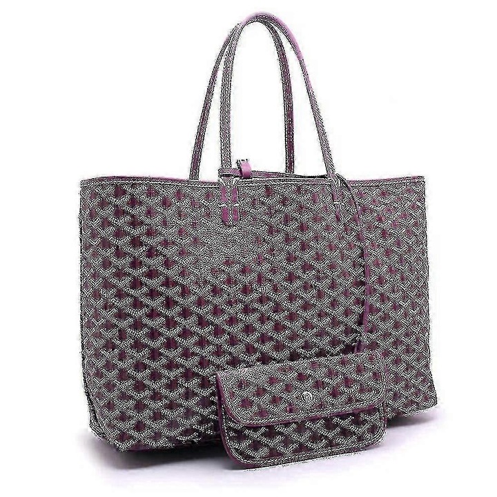 Női válltáska, nagy kapacitású, vízálló, lila, teljes szett