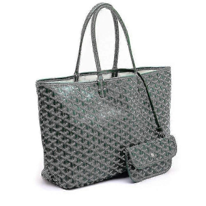 Női válltáska, nagy kapacitású, vízálló, zöld, komplett szett