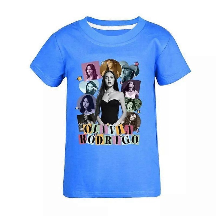 Gyermek póló, királykék, 100% pamut