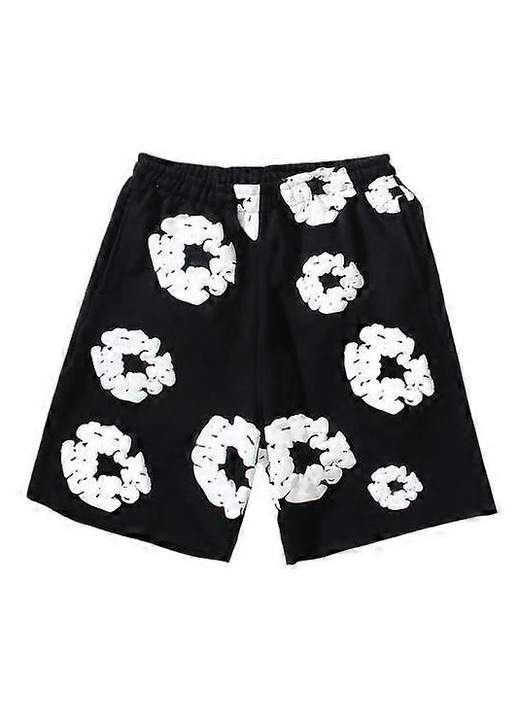 Pantaloni scurti pentru barbati, Bumbac, Negru, M INTL