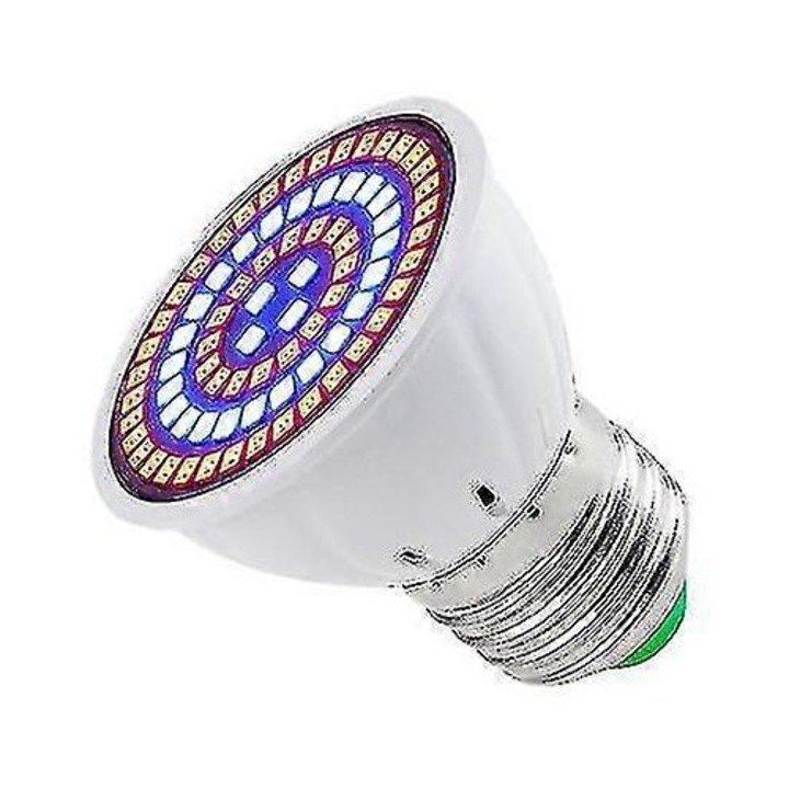 Bec LED pentru plante de interior, 500LM, spectru complet, 120 grade, B22/E14/GU10/MR16/E27