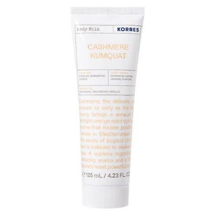 Cashmere Kumquat testápoló tej 125 ml, hidratáló, minden bőrtípusra, 92.4% természetes eredetű összetevők