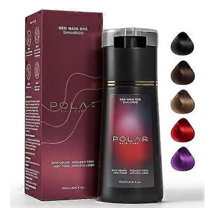 Sampon de par colorant, Polar Haircare, 10 minute, ingrediente naturale, pentru toate tipurile de par
