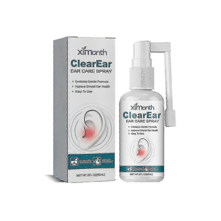 Set 3 spray-uri pentru ingrijirea urechilor Ximonth, tratament eficient, ingrediente naturale, usor de utilizat