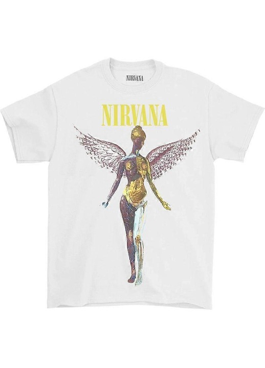 Унисекс тениска Nirvana In Utero, ежедневна, ретро, памук, многоцветна