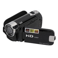Camera video digitala, 16MP, 1080P, rotire 270°, zoom digital 16x, negru