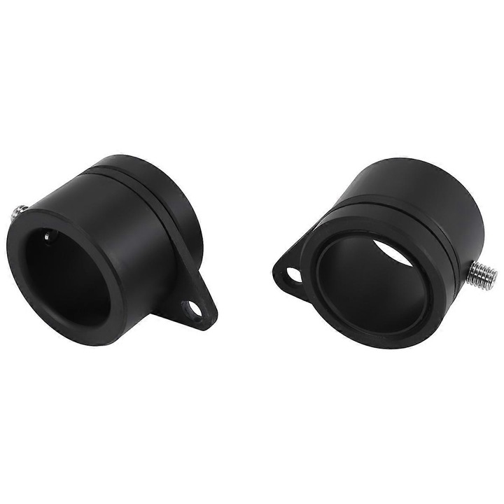 Set 4 inele de prindere pentru stalp de steag, aluminiu, 1 inch, rotative, negre