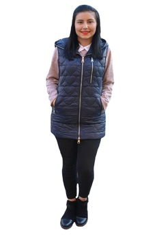 Jacheta moderna Anya ,lunga cu gluga detasabila,D&J Exclusive,galben,44 EU, Bleumarin Jacheta moderna Anya ,lunga cu gluga detasabila,D&J Exclusive,galben,44 EU, Bleumarin