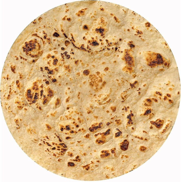 Patura pizza, 285 gsm, moale si confortabila, 152x152cm, set