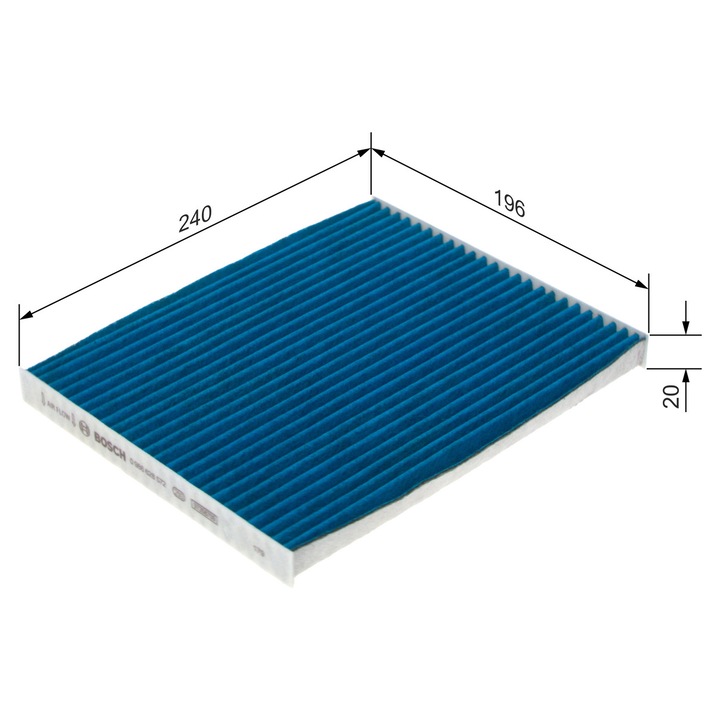Utastérszűrő aktív szénnel, antiallergén, gombaölő, antibakteriális HYUNDAI ACCENT III, BAYON, ELANTRA IV, ELANTRA V, ELANTRA VI, I20 ACTIVE, I20 II, I20 III 1.0-Electric 11.05- BOSCH