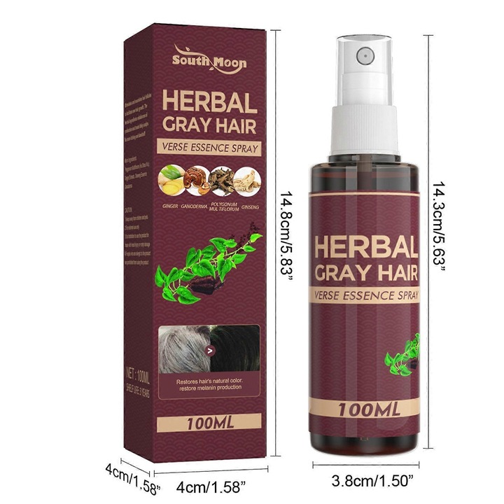 Spray pentru parul gri, South Moon, 100ml, set de 1 bucata