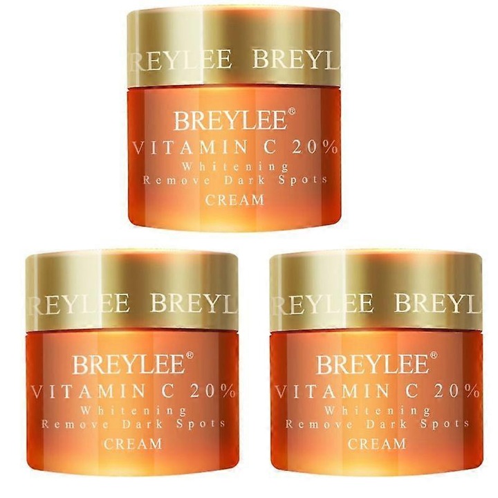 Breylee 3 darabos arckrém szett, C-vitaminnal, fehérítő és hidratáló, sötét foltok eltávolítása, 50ml