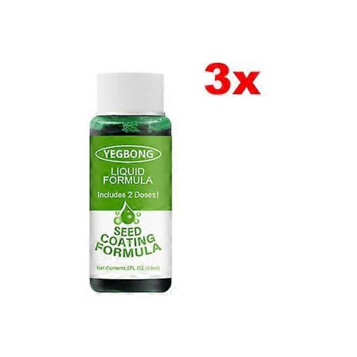 Solutie lichida pentru gazon, 59ML, pentru repararea zonelor uscate, usor de utilizat, set de 3 bucati