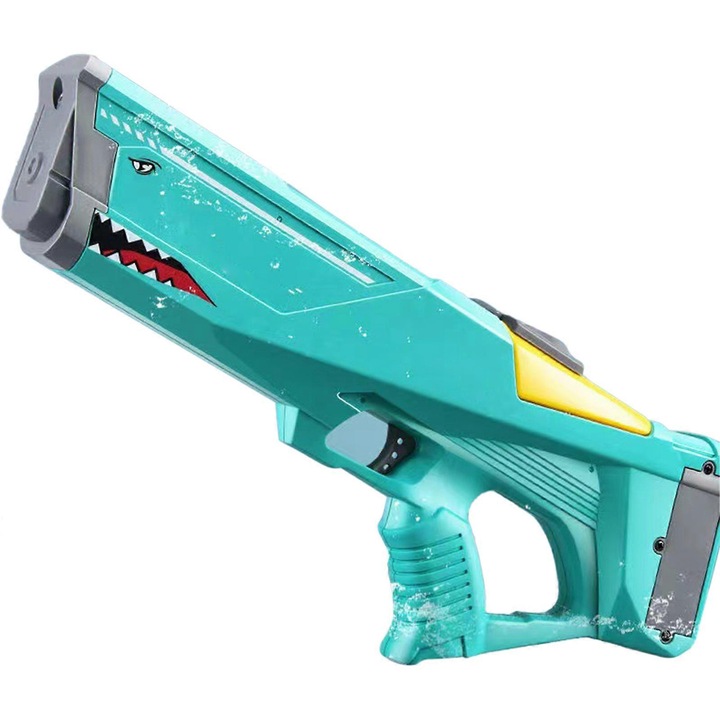 Pistol cu apa electric pentru copii, verde