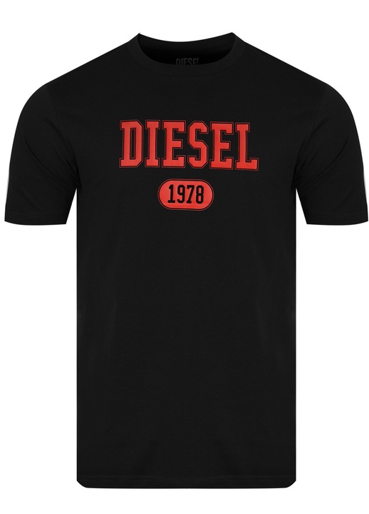 Мъжка тениска, Diesel, 100% памук, семпла кройка, кръгло деколте, удобна, високо качество, Черен
