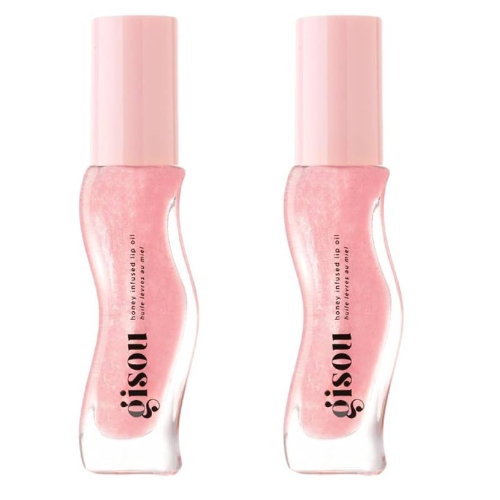 Luciu de buze, Gisou, cu miere Mirsalehi, 2 x 8ml, hidratant
