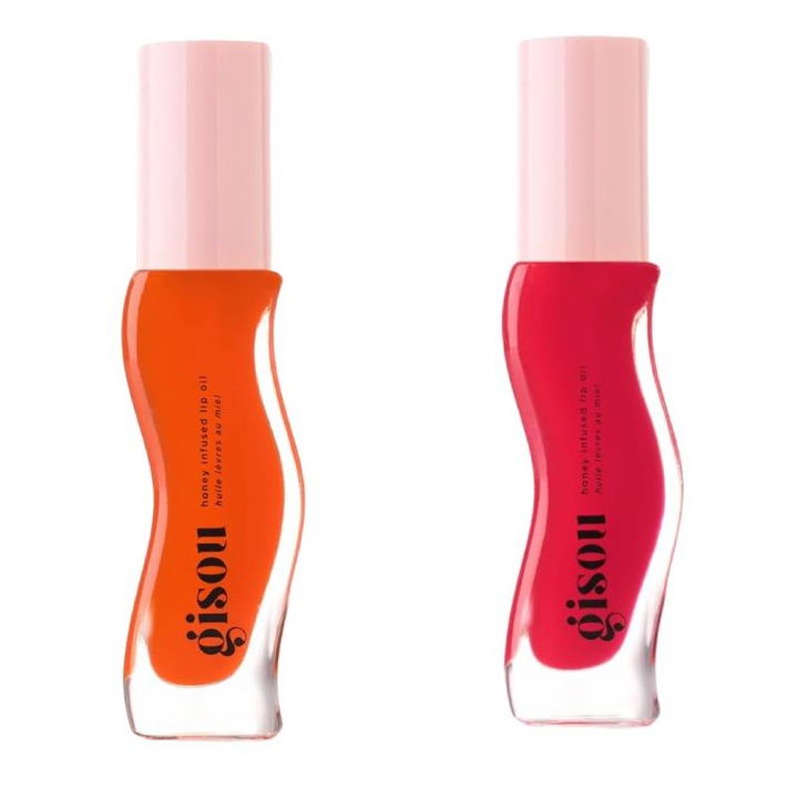 Гланц за устни, Gisou, Mango и Strawberry, 2 x 8 мл