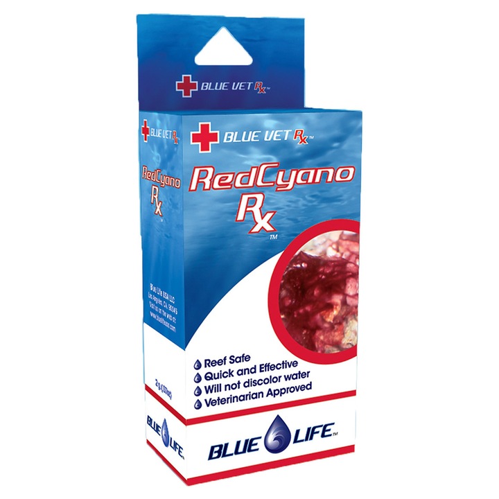 Solutie tratament acvariu, Blue Life Red Cyano RX, pentru eliminarea cianobacteriilor, 118ml