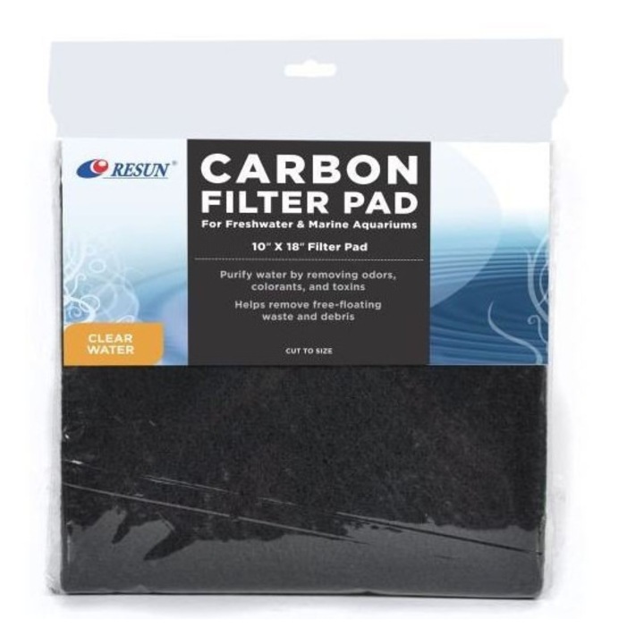 Resun Szén szűrőbetét, 45x25cm, vegyszerek vízből való eltávolítására