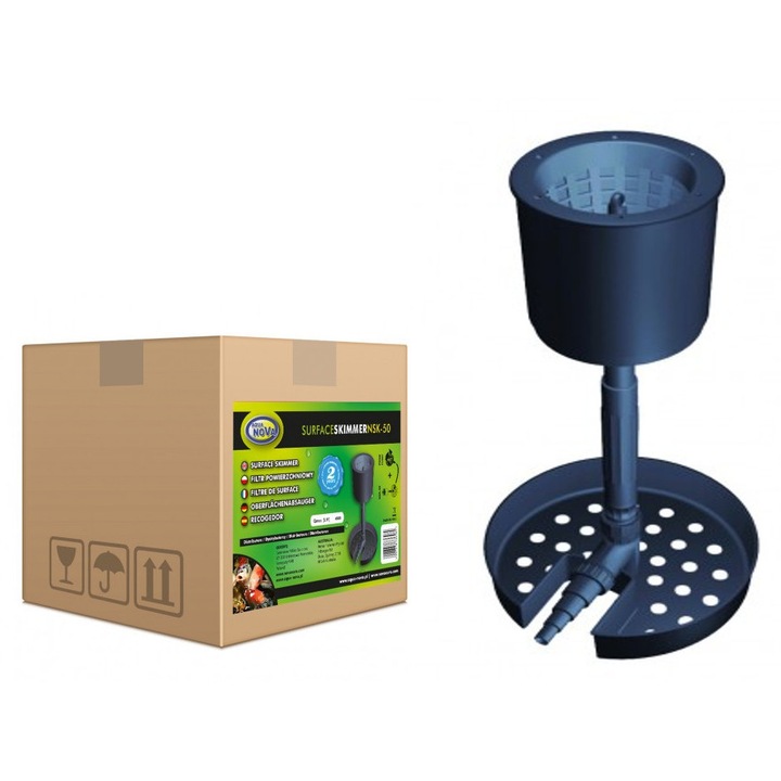 Filtru skimmer Aquanova NSK-50, pentru apa, 35-86cm, cu pre-filtru