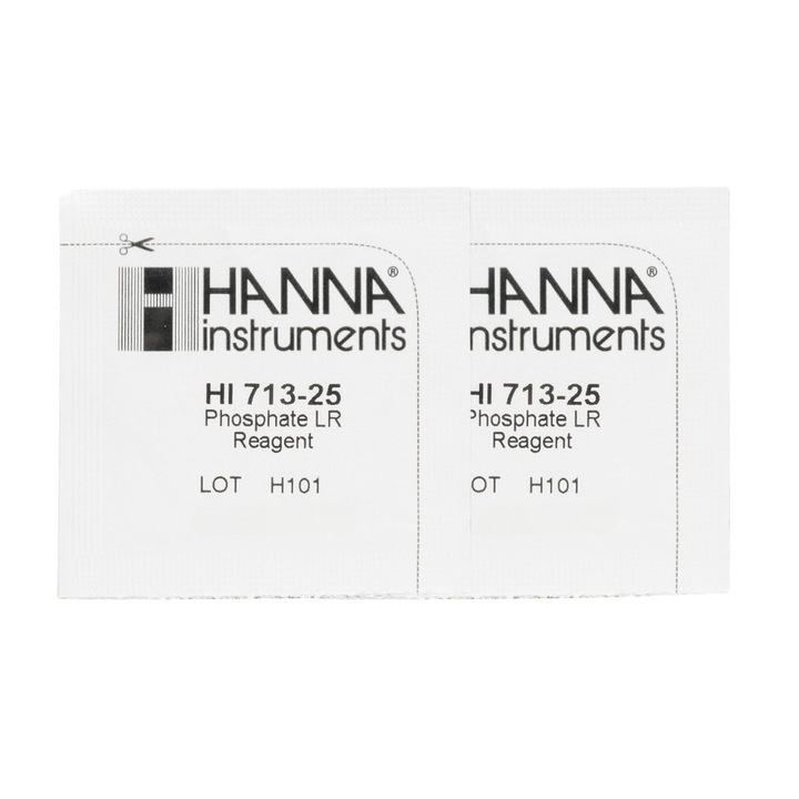 Set 25 Reagenti pentru Masurarea Fosforanilor, Hanna HI 713, 0.00-2.50 mg/l