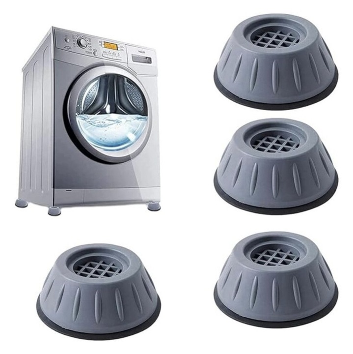 Set 4 protectii pentru picioare mobilier, electrocasnice, canapea, Multifunctionale, Antialunecare, 2.8 x 8 cm, Silicon