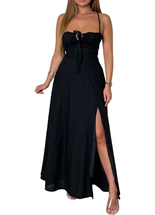 Rochie de vara eleganta neagra, M/L