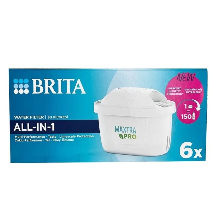 BRITA, 6 db vízszűrő patron, MAXTRA PRO, 150 liter