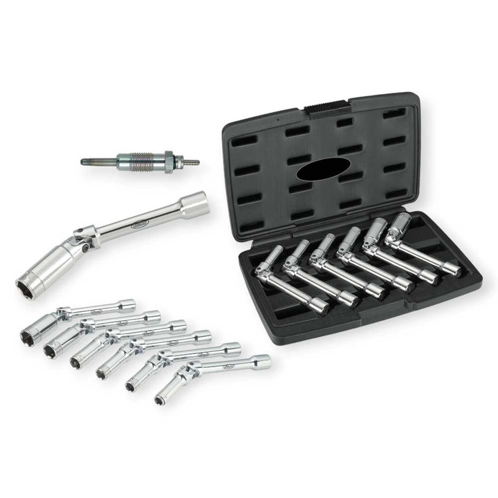Haina HA-2674 – Set de 6 chei articulate pentru bujii, oțel CrV, cu antrenare de 3/8"
