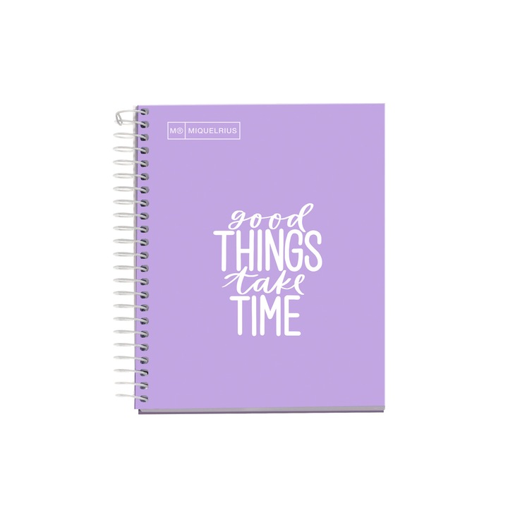 Caiet cu spira Miquelrius Messages, A6, matematica, 100 file, mov