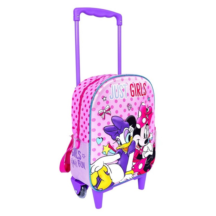 Minnie 3D óvodai gurulós hátizsák, 38 x 28 x 14 cm