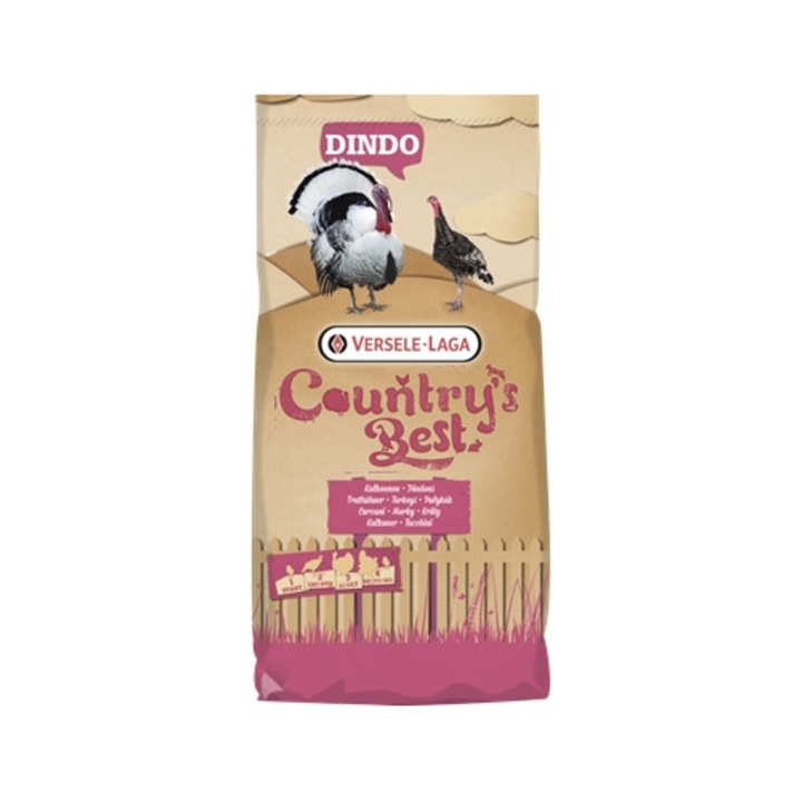 Furaj pui curcan 0-21 zile, proteina 26 %, Dindo 1 Pro Prestarter 20 kg, Versele Laga