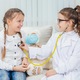 Stetoscop pentru copii, joaca doctor, Domax, stetoscop functional, a putea auzi bataile inimii, Design ergonomic, Pentru jocul de rol al copiilor, Cosplay, echipament educational, Silicon si otel inoxidabil, 3 ani, Galben