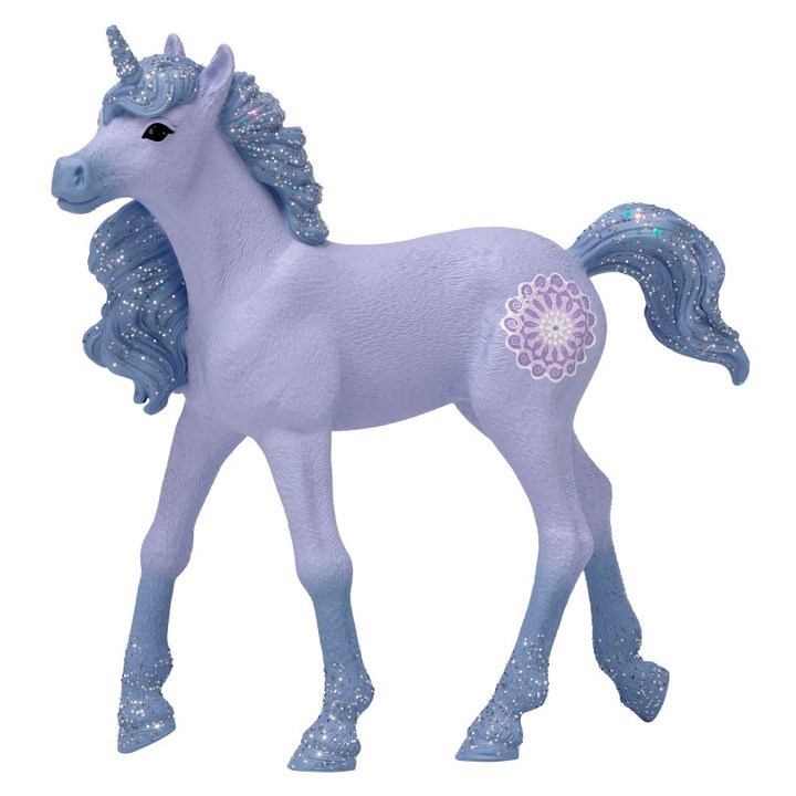 Jucărie interactivă, Schleich, pui unicorn Iris, 9cm, multicolor