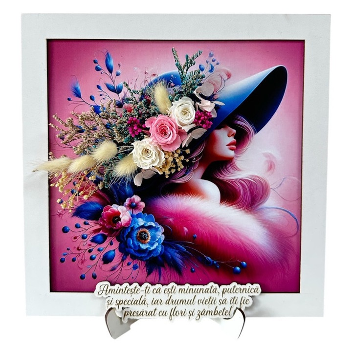 Tablou cu flori criogenate