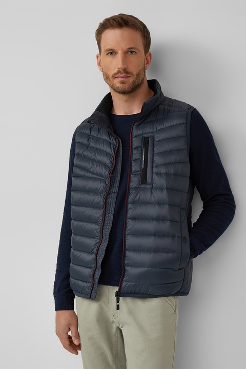 s.Oliver, Steppelt mellény cipzáros zsebbel, Tengerészkék, S