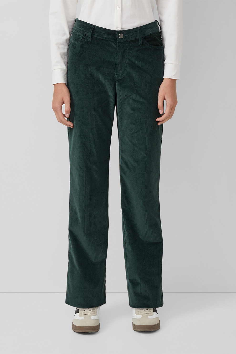 s.Oliver, Pantaloni drepti, Verde englez, 40