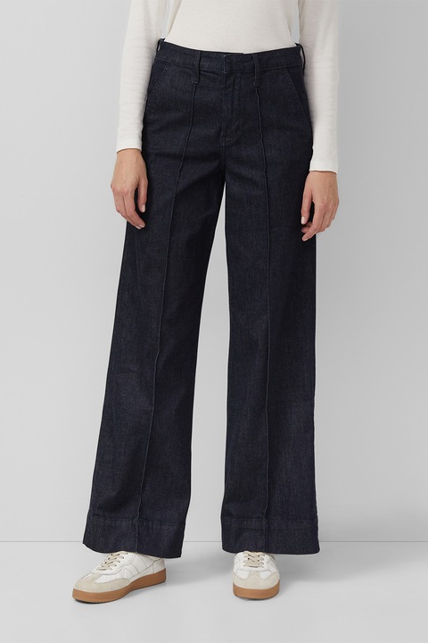 s.Oliver, Blugi mid-cut evazati, Albastru ultramarin, 34-L32