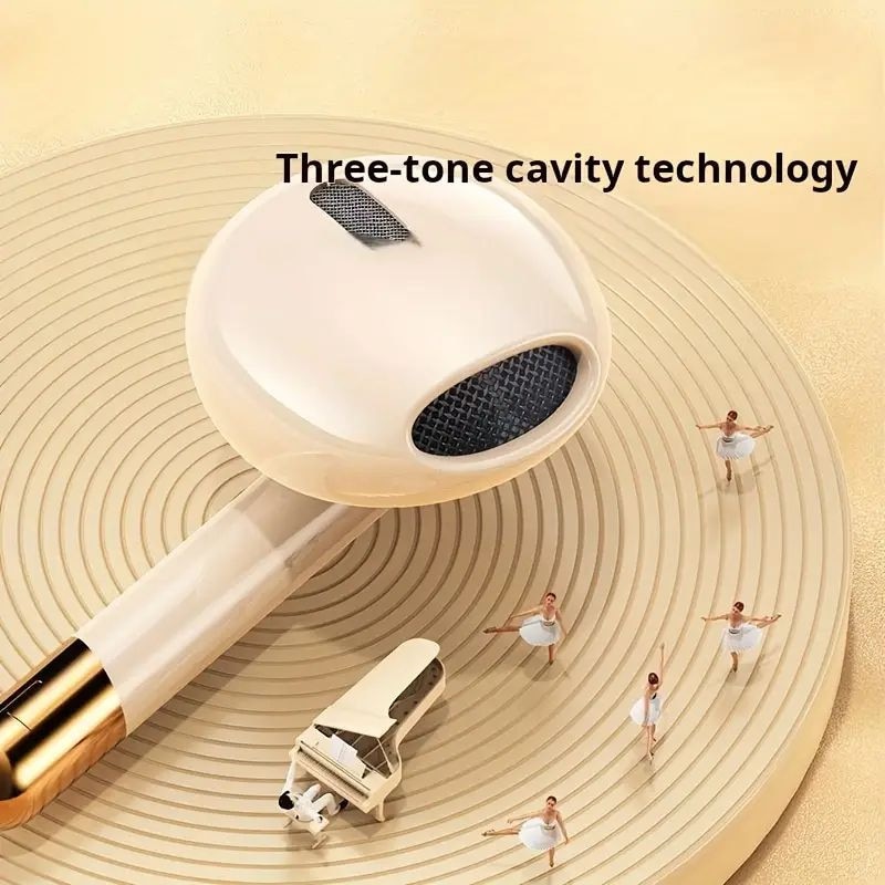 Casti cu fir cu microfon Casti audio pentru toate castile, USB-C, alb