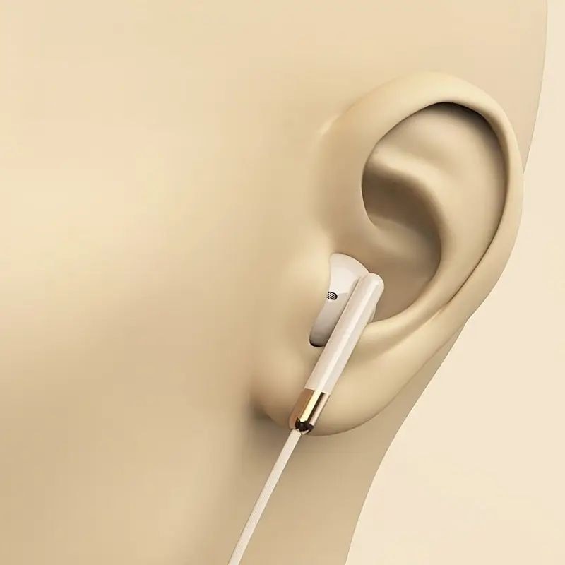 Casti cu fir cu microfon Casti audio pentru toate castile, USB-C, alb