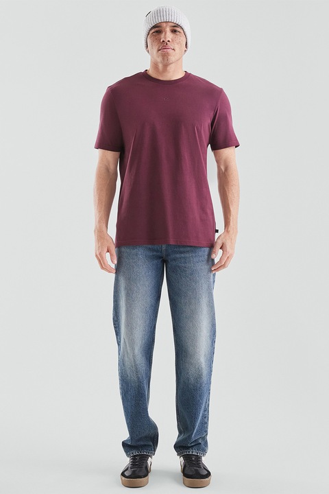 QS, Тениска с овално деколте, Тъмновиолетов