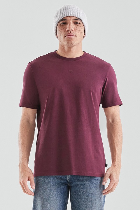 QS, Тениска с овално деколте, Тъмновиолетов