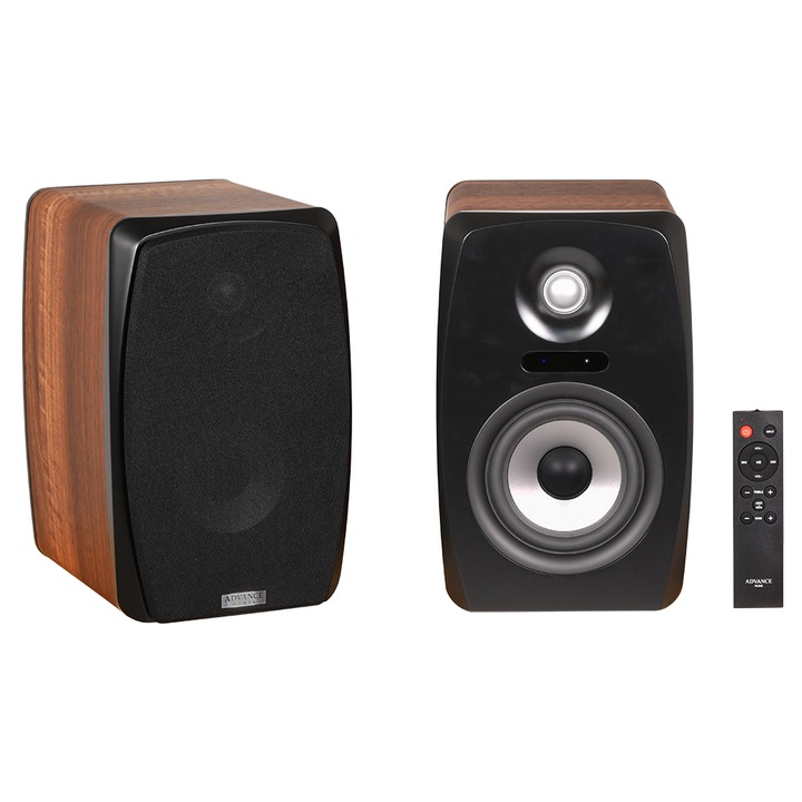 Boxe active Advance Paris - ZENEO ZX Bluetooth, culoarea nucului