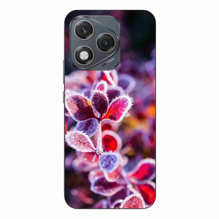 Husa compatibila cu Honor 400 Lite Silicon Gel Tpu Model Flori Inghetate