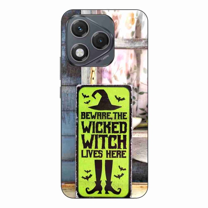 Husa compatibila cu Honor 400 Lite Silicon Gel Tpu Model Halloween Wicked Witch Lives Here