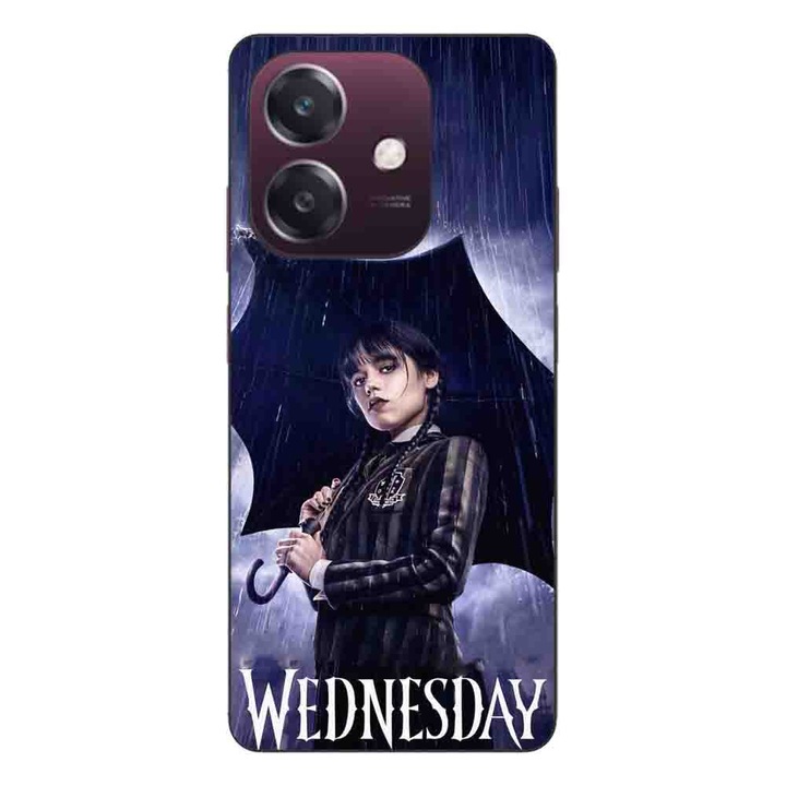 Husa compatibila cu Oppo A40 Silicon Gel Tpu Model Wednesday Umbrella