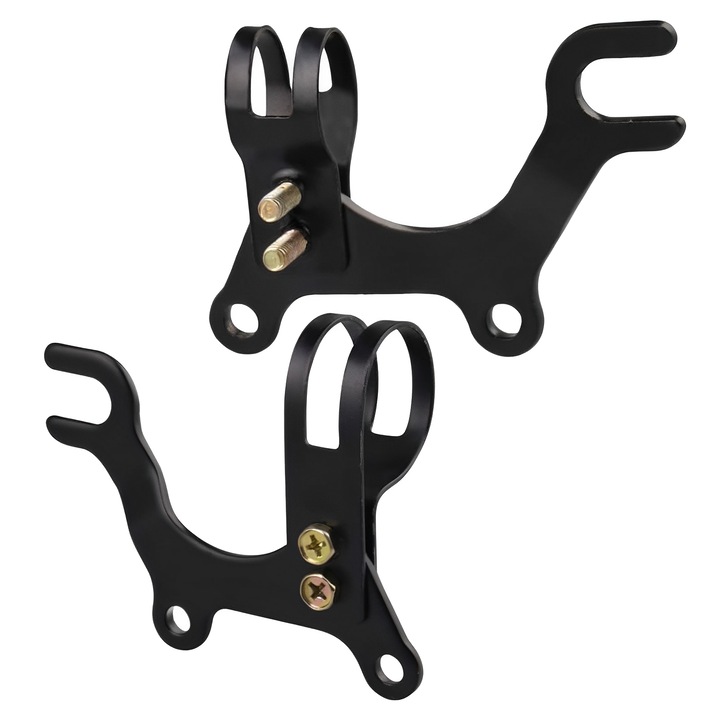 Set 2 Placute Frana Bicicleta, TREXORA, Otel Carbon, Negru, 20mm/32mm