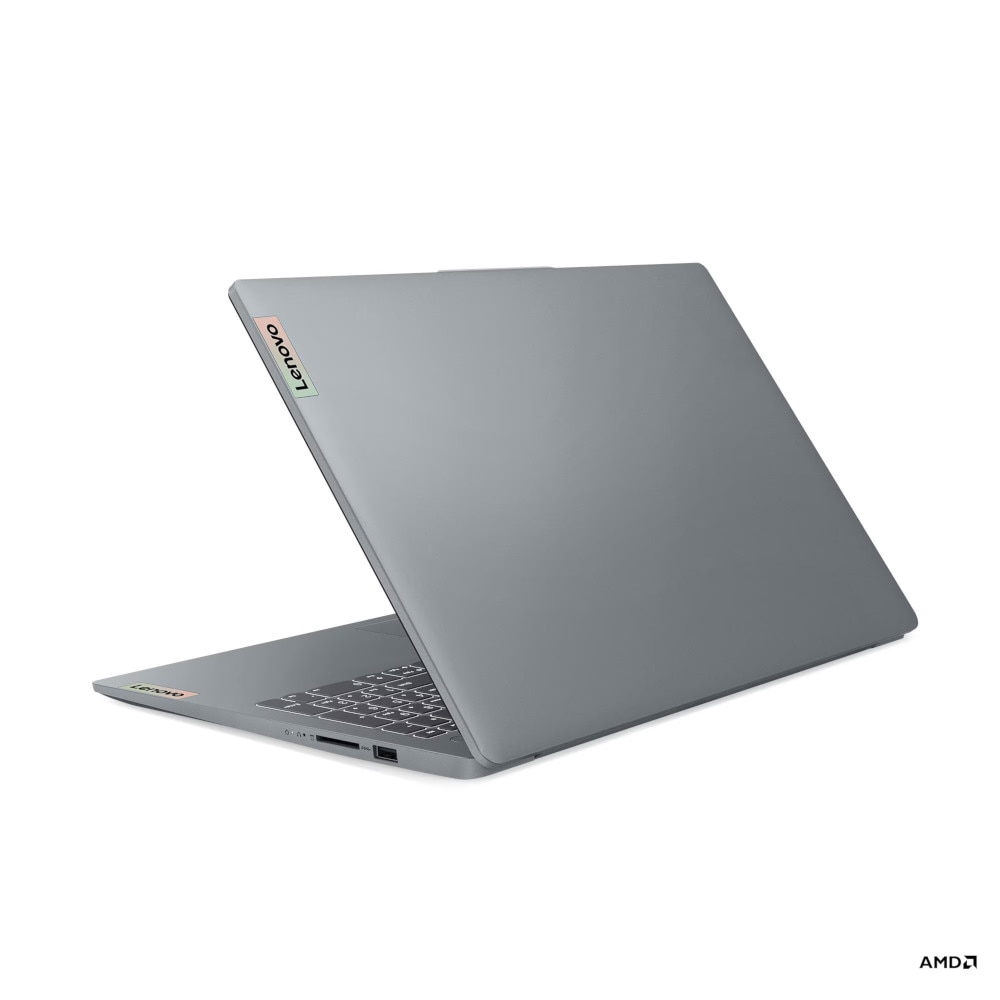 Laptop Lenovo IdeaPad Slim 3 15ABR8 Office, 15.6 inch, AMD Ryzen 5 5625U pana la 4.3 GHz, 8GB RAM, 512GB SSD, AMD Radeon Graphics, Windows 11 Home, Arctic Grey